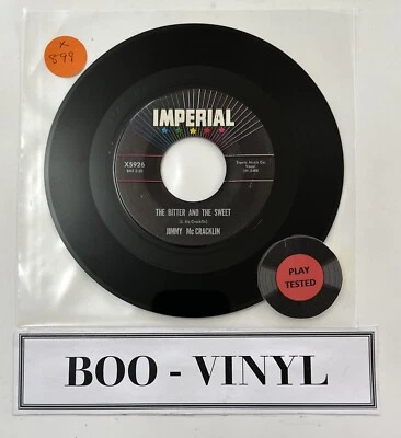 JIMMY MCCRACKLIN: the bitter and the sweet Imperial 7" Single Soul Blues VG+ - image 1 of 4