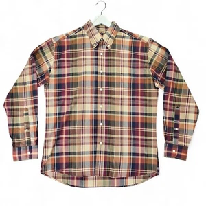 Bills Khakis Mens L Classic Fit Sport Shirtings Earth Tone Plaid Button Down - Picture 1 of 11