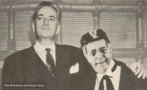 Postcard Tom Breneman and Uncle Corny Comedy Team - Picture 1 of 2