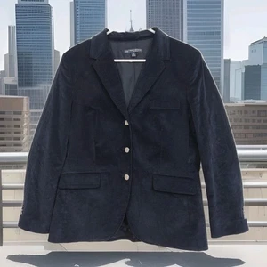 Brooks Brothers 346 Milano Fit Damen Cord Einreiher Blazer, 16, Navy - Bild 1 von 10