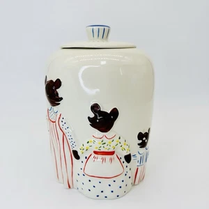 Vintage 1950s Abington Ceramic Cookie Jar #969 – Three Bears Motif - Picture 1 of 12