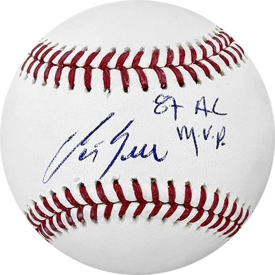 George Bell Signed Autographed Official ML Baseball Inscribed 87 AL MVP TRISTAR - Image 1 of 2