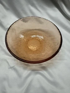 Fire and Light Glass - Copper Salad Bowl - 6" Diameter -Used - Picture 1 of 3