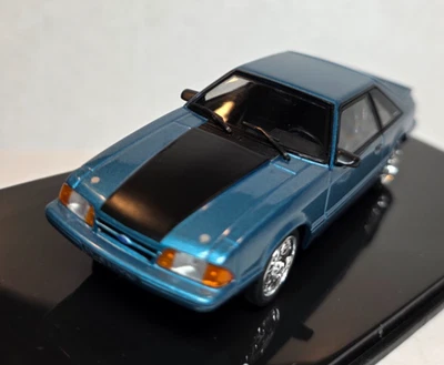IXO/Altaya 1:43 1993 Ford Mustang LX 5.0 Aqua Metallic/Black Fast & Furious FOX! - Image 1 of 4