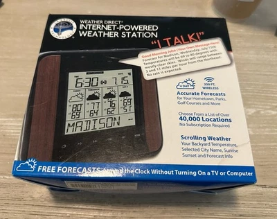 WEATHER DIRECT® INTERNET-POWERED WEATHER STATION (That Talks to you) - Image 1 of 4