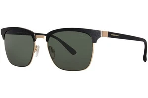 Jaguar 37577 6000 Occhiali da Sole Uomo Nero/Polarizzato Verde Lente Forma Quadrata 52mm - Foto 1 di 5