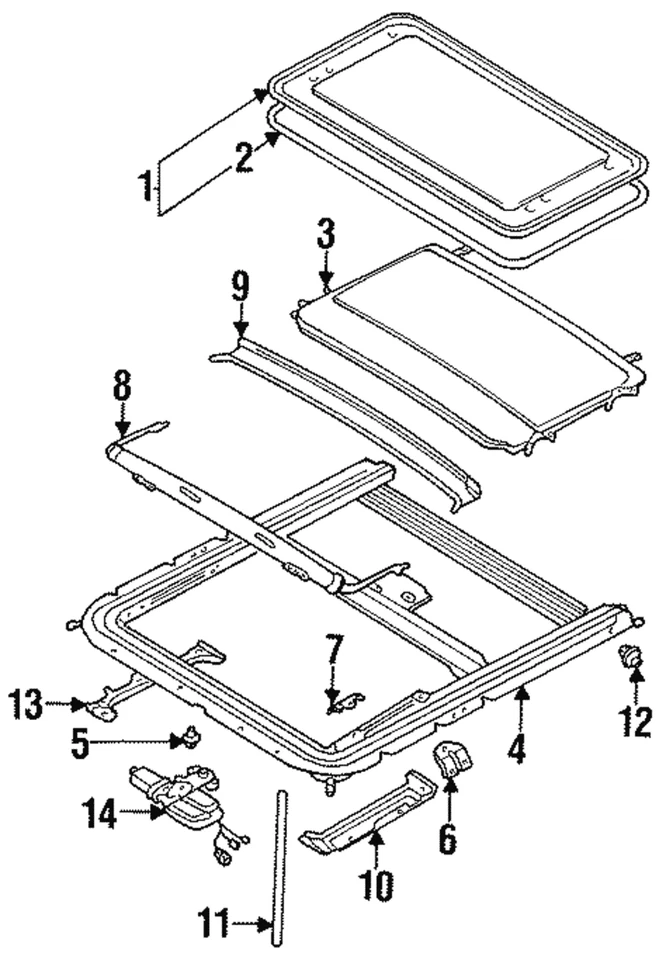 正品日产 Weatherstrip 91246-65F10 — 第 1/1 张图片