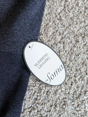 Leggings jeans Soma emagrecedora azul marinho feminina GG nova com etiquetas - Imagem 1 de 4