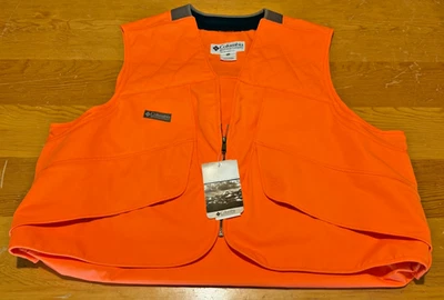 Columbia Grouse Comfort Vest Men’s 2XL Blaze Orange Hunting Shooting Vest - Image 1 of 4
