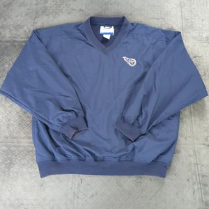Tennessee Titans Jacket Windbreaker Y2K Reebok Pullover Long Sleeve Men 2XL - Picture 1 of 8