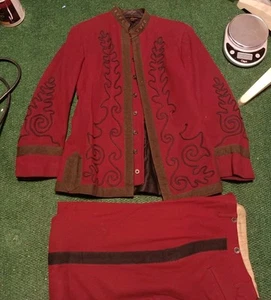 Vintage 1930s Fire Company Marching Band Svfc Wool Uniform Small Antique VA - Picture 1 of 24