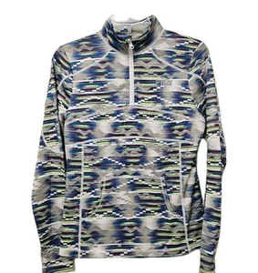 Fila Sport 1/4 Zip Pullover Women's Sm Multicolor Pockets Activewear Aztec EUC - Picture 1 of 9