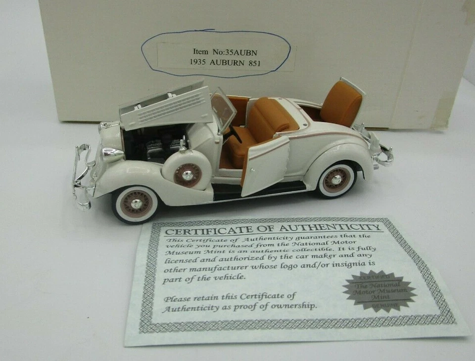 National Motor Mint Road Signature 1/32 1935 Auburn 851 Diecast New In Box - Image 1 of 4