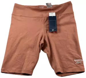 Reebok Workout Shorts Womens Plus size 1X Pink Pull on Legging Shorts New - Picture 1 of 8