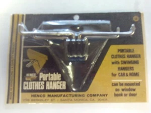 Vintage Henco Car Portable Clothes Hanger Clothing Garment Rack  - Picture 1 of 4