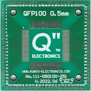 QFP100, LQFP100, TQFP100, VQFP100 0.50mm(0.02") to 4xIDC1x25 (1.27mm p.ras.)[US] - Picture 1 of 1