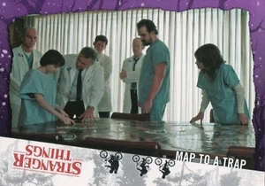 Tarjeta base paralela púrpura de Stranger Things al revés, mapa a una trampa (62) #18/25 - Imagen 1 de 2