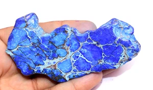 128.80 Ct Natural Nevada Blue RIDGE TURQUIOSE Polished Certified Untreated Slab - Picture 1 of 5