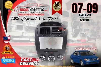 Kia Spectra 2007-2009 calefacción aire acondicionado bisel control climático 97250-2F061LK Foto 1 de 4