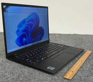 Lenovo ThinkPad X1 Carbon Gen 9 14" Laptop i7-1185G7 16GB RAM 512GB NVMe, As Is - Picture 1 of 7