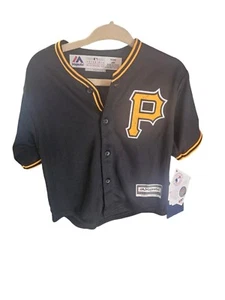 Camiseta negra de los Piratas de Pittsburgh Majestic Youth Cole #45 24 meses - Imagen 1 de 9