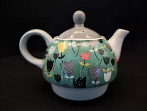 Pavilion Gift Company AmyLee Bloom Ceramic Tea for One, 15 oz - Picture 1 of 7