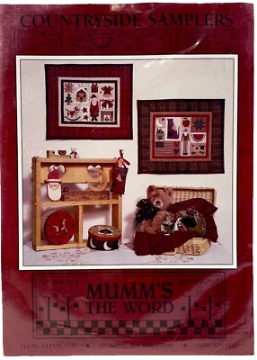 NUEVO 1991 Debbie Mumm patrón de costura campo samplers edredones de pared de colección 14808 Foto 1 de 2