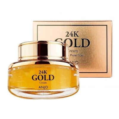 ANJO 24K Gold Creme 50ml, feuchtigkeitsspendend, koreanische Kosmetik, Kbeauty, Probe