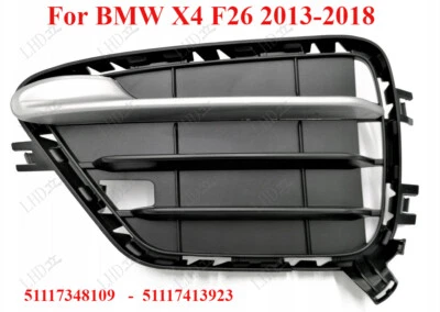 Parrilla lateral y moldura de parachoques delantero izquierdo para BMW X4 F26 2013-2018 Foto 1 de 4