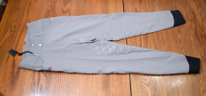Makebe, New, silicone full seat breeches, Grey, US 22, MSRP $270 - Picture 1 of 8