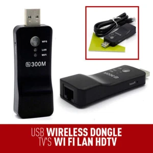 New for Samsung Smart TV Wireless Lan Adapter WiFi Dongle RJ-45 Ethernet Kabel - Picture 1 of 8