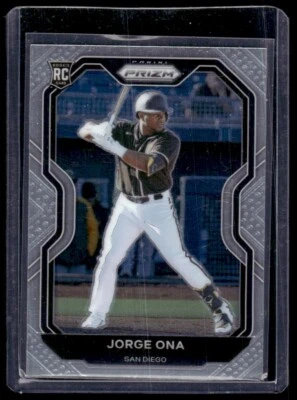 2021 Panini Prizm Rookie Jorge Ona Rookie #209 San Diego Padres - Image 1 of 2