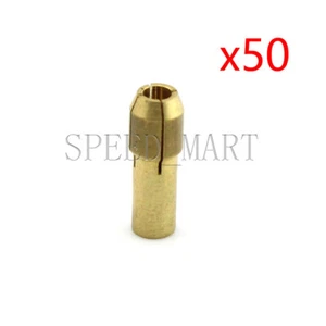 50 pz mini trapano colletto ottone per utensile rotante Dremel 3,2 mm fantastico - Foto 1 di 4