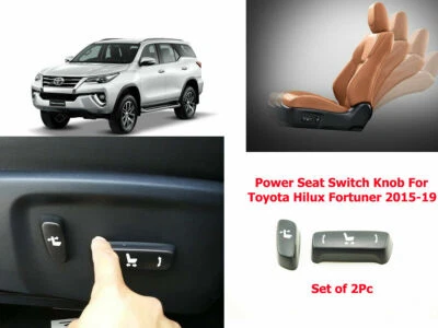 TOYOTA HILUX FORTUNER 2015-19 POWER SEAT SWITCH KNOB SET OF 2PC PASSENGER SIDE Foto 1 de 3