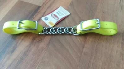 Horse Weaver Braham Webb bordillo con cadena plana 3,5 enchapada en níquel amarillo 35-1390-OY Foto 1 de 2