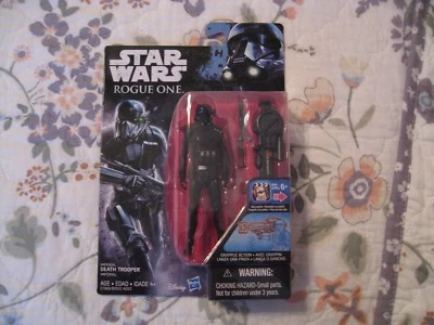 NUEVA FIGURA CARDADA STAR WARS ROGUE ONE IMPERIAL DEATH TROOPER 3.75 Foto 1 de 2