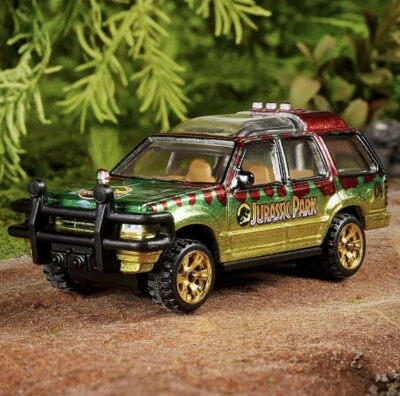 Matchbox Jurassic Park ‘93 Ford Explorer In Hand Ready to Ship Foto 1 de 4