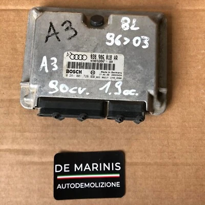 038906018AR CENTRALINA ECU AUDI A3 8L (96'-03') 1.9 cc. 90cv. 0281001728 - Immagine 1 di 4