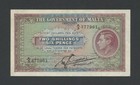 MALTA 2/6 note 1940 KGVI Krause 18 Banknotes