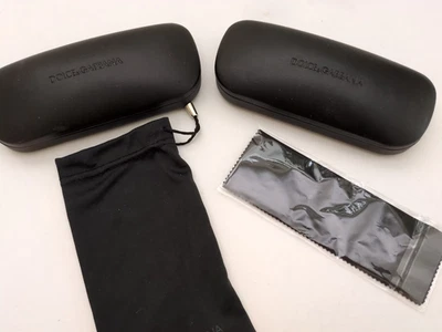 2 estuches para gafas Dolce & Gabbana 1 bolsa y 1 paño (sin gafas) (CB2) Foto 1 de 4