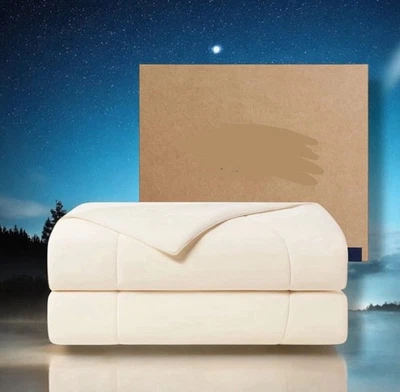 "Edredón de enfriamiento R Evercool manta completa/queen marfil cama caliente 90"" X 90""" Foto 1 de 4