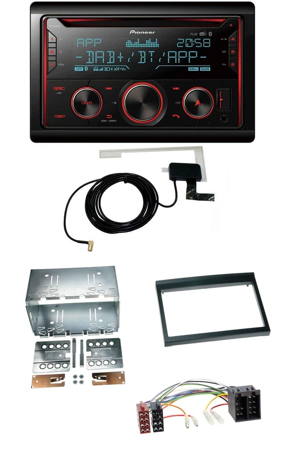 Pioneer 2DIN MP3 DAB USB CD Bluetooth Autoradio für Porsche Boxster 1996-2004 - Bild 1 von 4