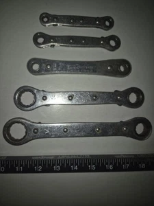 Ratcheting Box Double End Wrench Lot Of (5) Central Forge Craftsman - Picture 1 of 15
