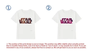 UNIQLO × STAR WARS Uniqlo kids star wars Short Sleeve T-shirts Logo-1 6-typeC - Picture 1 of 8