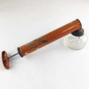 Pulverizador de jardín con bomba manual Hudson 1978 vintage - tarro de vidrio, metal naranja - Imagen 1 de 5