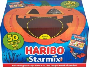 Haribo Party Box Halloween Trick or Treat Sweets 50 x 16g Pack Mini Bags 800g - Picture 1 of 2