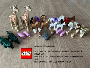 NEW LEGO ANIMALS minifigures Giraffes, Lions, Pigs, Dogs, Horses, bears animal - Picture 1 of 11