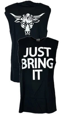 The Rock Just Bring It Brahma Bull Sleeveless Black Muscle T-shirt - Image 1 of 4