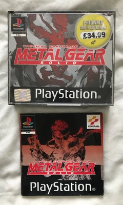 Metal Gear Solid Sony PlayStation 1 One - Case and Manual Only no Discs - image 1 of 4
