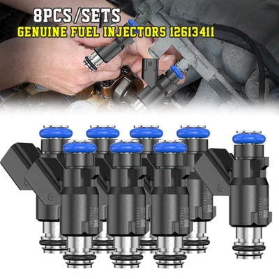 Juego de (8) inyectores de combustible 12613411 FIT GMC Yukon XL 1500 5,3 L V8 2010-2014 Foto 1 de 4